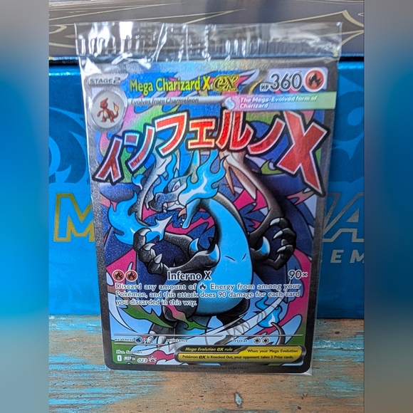 Mega Charizard X Ex Ultra Premium Collection W Promo Card #023 W Extra 3 Cards - Picture 5 of 15